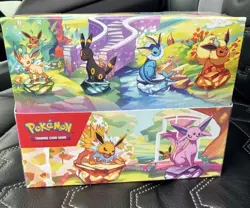 Pokemon SV8.5 Prismatic Evolutions Mini Tins Box (8 Factory Sealed Tins) - Image 1