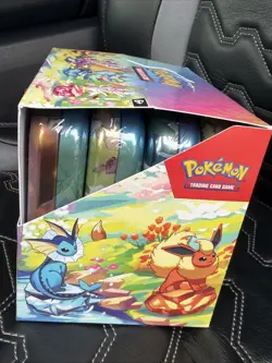 Pokemon SV8.5 Prismatic Evolutions Mini Tins Box (8 Factory Sealed Tins) - Image 5