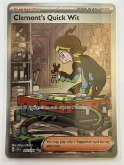 🔥Clemonts Quick Wit 243/191 Pokemon Surging Sparks Special Illustration Rare🔥 - Image 1