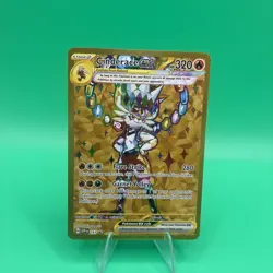 Pokemon TCG Cinderace ex 163 Sv: Scarlet & Violet Gold Holo Black Star Promo - Image 1