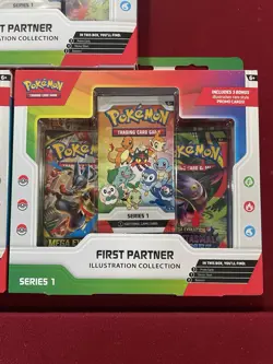 Pokemon TCG First Partner Illustration Collection Series 1 LOT OF 3 SEALED - Image 2