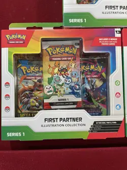 Pokemon TCG First Partner Illustration Collection Series 1 LOT OF 3 SEALED - Image 3