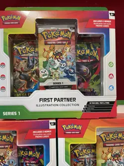 Pokemon TCG First Partner Illustration Collection Series 1 LOT OF 3 SEALED - Image 4