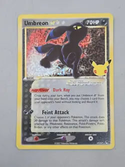 Pokemon Tcg Umbreon Star 17/17 Celebrations Holo Classic Collection Nm Condition - Image 1