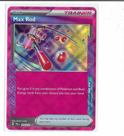 Max Rod ACE SPEC Rare Prismatic Evolutions 116/131 NM Holofoil Pokemon - Image 1