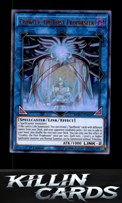 1st Edition Crowley, the First Propheseer DUPO-EN028 Ultra Rare Duel Power YuGiO - Image 1