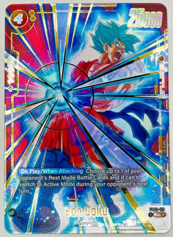 Son Goku SR* Gold Alt Art FB02-119 | Dragon Ball Fusion World | LP - Image 1