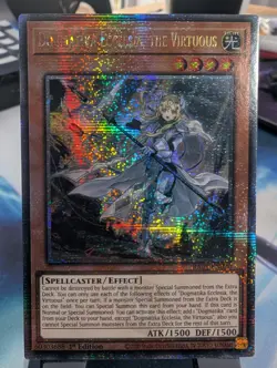YuGiOh! Dogmatika Ecclesia The Virtuous RA01-EN020 Quarter Century Rare 1st Ed - Image 1