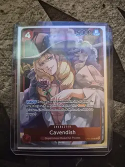one piece romance dawn tcg OP01-008 Cavendish parallel eng alternative art - Image 1