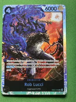 Rob Lucci EB04-048 Adventure on Kami's Island Foil One Piece TCG SR NM - Image 1