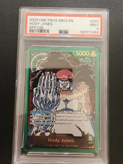 One Piece Card Hody Jones SP Leader PSA9 Special Edition Trading Card - Image 1