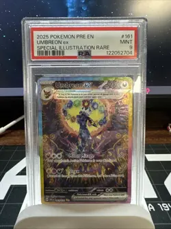Pokemon Umbreon EX TCG Prismatic Evolutions Holo Card 161/131 PSA 9 - Image 1