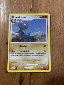 Cranidos DP07 Black Star Promo Holo Pokemon Card LP - Image 1