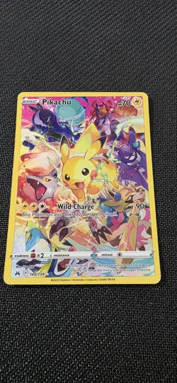 Pokemon Pikachu TCG Card Crown Zenith 160/159 Holo Secret Rare NM/Mint Condition - Image 3