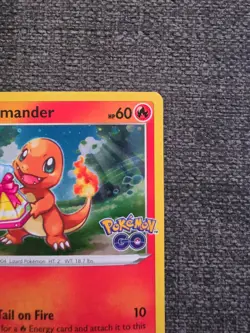 Charmander SWSH232 Pokemon GO Ultra Holo Rare Black Star Promo Pokemon Card NM - Image 3