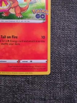 Charmander SWSH232 Pokemon GO Ultra Holo Rare Black Star Promo Pokemon Card NM - Image 4