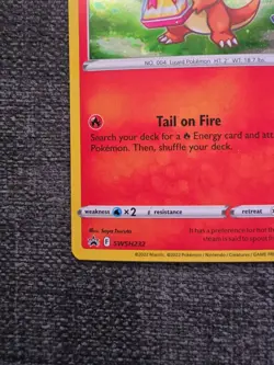 Charmander SWSH232 Pokemon GO Ultra Holo Rare Black Star Promo Pokemon Card NM - Image 5
