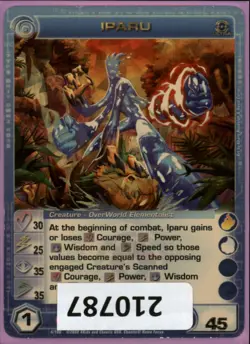 (210787) IPARU 30/25/35/35/45 (2 Max Stats) Ultra Rare Foil Chaotic Card - Image 1