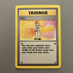 Lass 75/102 Base Set Rare Pokemon Card WOTC - Image 1