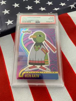 PSA 2001-Topps Pokemon FOIL, XATU-JOHTO SERIES 1 # 178 CLEAN CARD - Image 1
