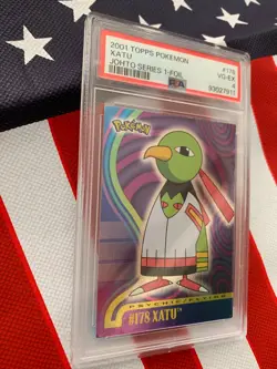 PSA 2001-Topps Pokemon FOIL, XATU-JOHTO SERIES 1 # 178 CLEAN CARD - Image 3