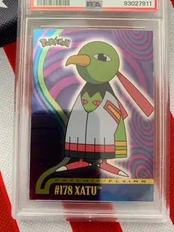 PSA 2001-Topps Pokemon FOIL, XATU-JOHTO SERIES 1 # 178 CLEAN CARD - Image 5