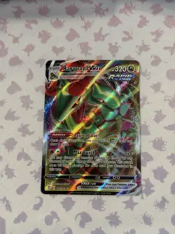 Pokemon TCG Evolving Skies Rayquaza VMAX Holo Full Art Card 111/203 Ultra RareNM - Image 1
