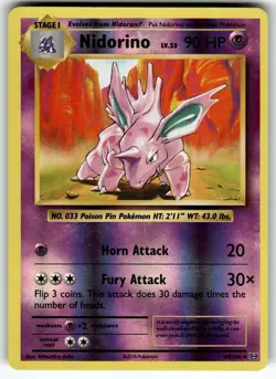 Nidorino 44/108 XY - Evolutions NM Pokemon Card TCG - Image 1