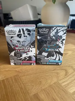 black bolt and white flare pokemon card booster box - Image 1