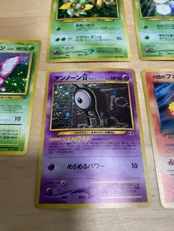 Japanese Vintage Pokemon Card Holo Rare Lot (LP/MP) Venonat, Azumarill, Moltres - Image 2