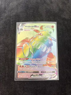 Pokemon TCG Heatran VMAX Astral Radiance Holo Card 191/189 Secret Rare - Image 1