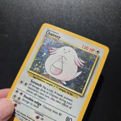 Pokemon Card - Chasey 3/102 Base Set Unlimited Holo Rare WOTC Vintage - Image 2
