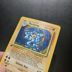 Pokemon Card - Machamp 8/102 1st Ed Base Set Unlimited Holo Rare WOTC Vintage - Image 2