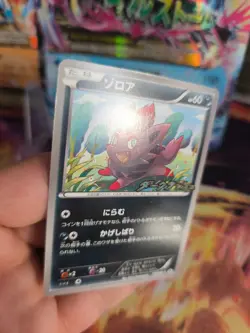 Pokemon Karte Card Zorua BW Promo Stamp Black White Star japanese NM - Image 3