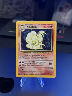 Pokemon Card Ninetales Holo 12/102 Base Set ITA Italian LP+ NM - Very Clean - Image 1