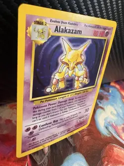 Alakazam 1/102 Base Set Holo LP+/NM- Vintage WOTC Pokemon Card 1999 - Image 4