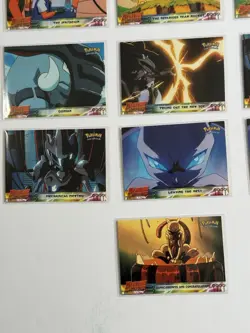 Lot of 13 Pokemon Cards Topps MEWTWO STRIKES BACK Scene Cards Pikachu Ash LP-NM - Image 3