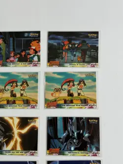 Lot of 13 Pokemon Cards Topps MEWTWO STRIKES BACK Scene Cards Pikachu Ash LP-NM - Image 5