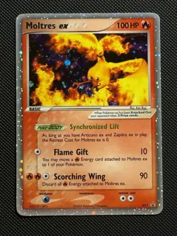 2005 Pokemon Card TCG Nintendo Black Star Promo Moltres ex #031 NM / VLP 🔥 B - Image 1