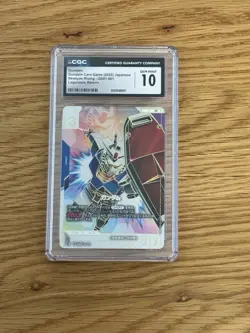 Gundam card game LR++ Newtype Rising #GD01-001 CGC Grade 10 GEM Mint - Image 1