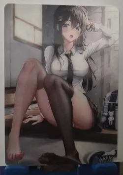 Mai Sakurajima Promo PR 3D Lenticular Goddess Story Anime Card Cherry Blossom - Image 1