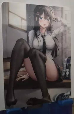 Mai Sakurajima Promo PR 3D Lenticular Goddess Story Anime Card Cherry Blossom - Image 2