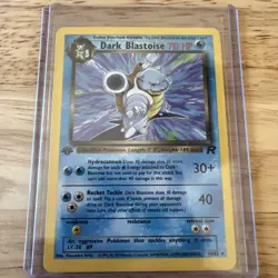 Pokemon TCG Dark Blastoise 20/82 Rare Non-Holo Card 1st Edition - Image 2
