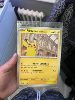 Pokemon TCG: Pikachu at the Museum Jumbo Promo Card. New & Sealed! - Image 2