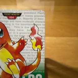 Charmander No.004 Bandai Carddass Japanese 1996 Prism Holo Vintage Card Rare - Image 4