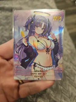 Goddess Story Waifu Anime MR-007 Holo Foil Hayase Yuuka Thick Trading Card - Image 1