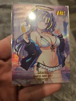 Goddess Story Waifu Anime MR-007 Holo Foil Hayase Yuuka Thick Trading Card - Image 2