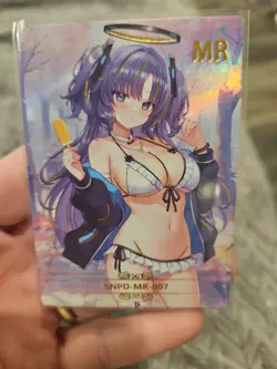 Goddess Story Waifu Anime MR-007 Holo Foil Hayase Yuuka Thick Trading Card - Image 4