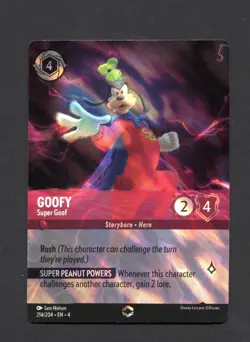 Disney Lorcana: Goofy - Super Goof 214/204 Enchanted - Ursula's Return NM - Image 1