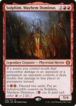 1x NM Solphim Mayhem Dominus, New Phyrexia, MTG *NM Single* - Image 1